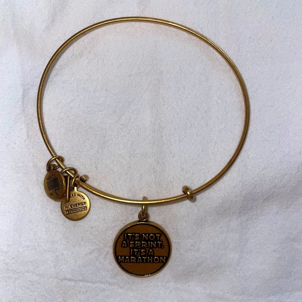 Alex and Ani Gold Motivational Bracelet